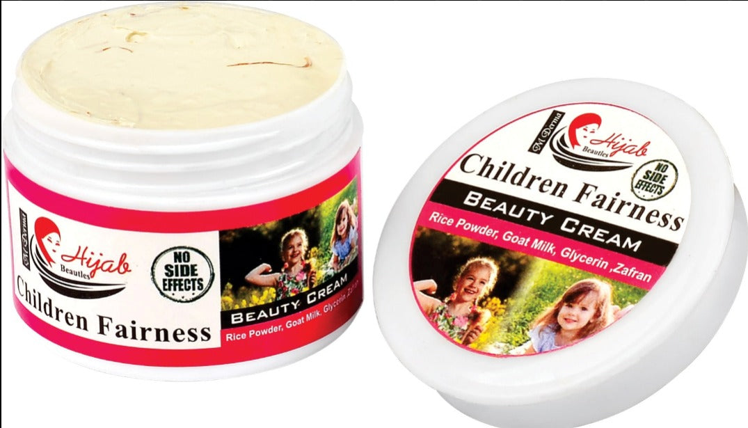 Children fairness beauty cream and zafrani face wash