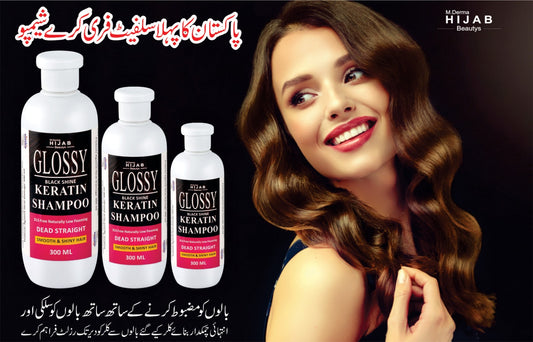 Glossy Black Shine Keratin Shampoo